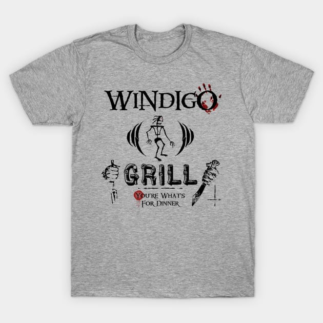 Wendigo Grill T-Shirt by hauntedjack